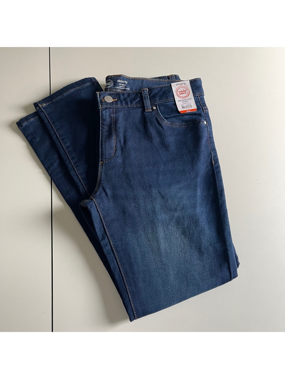 Wonder Nation Girl's Size 14 Plus Skinny Jeans